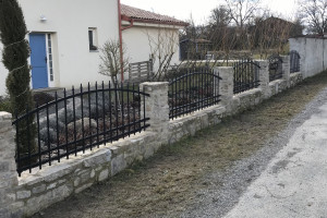 kovaný plot RD Vacenovice